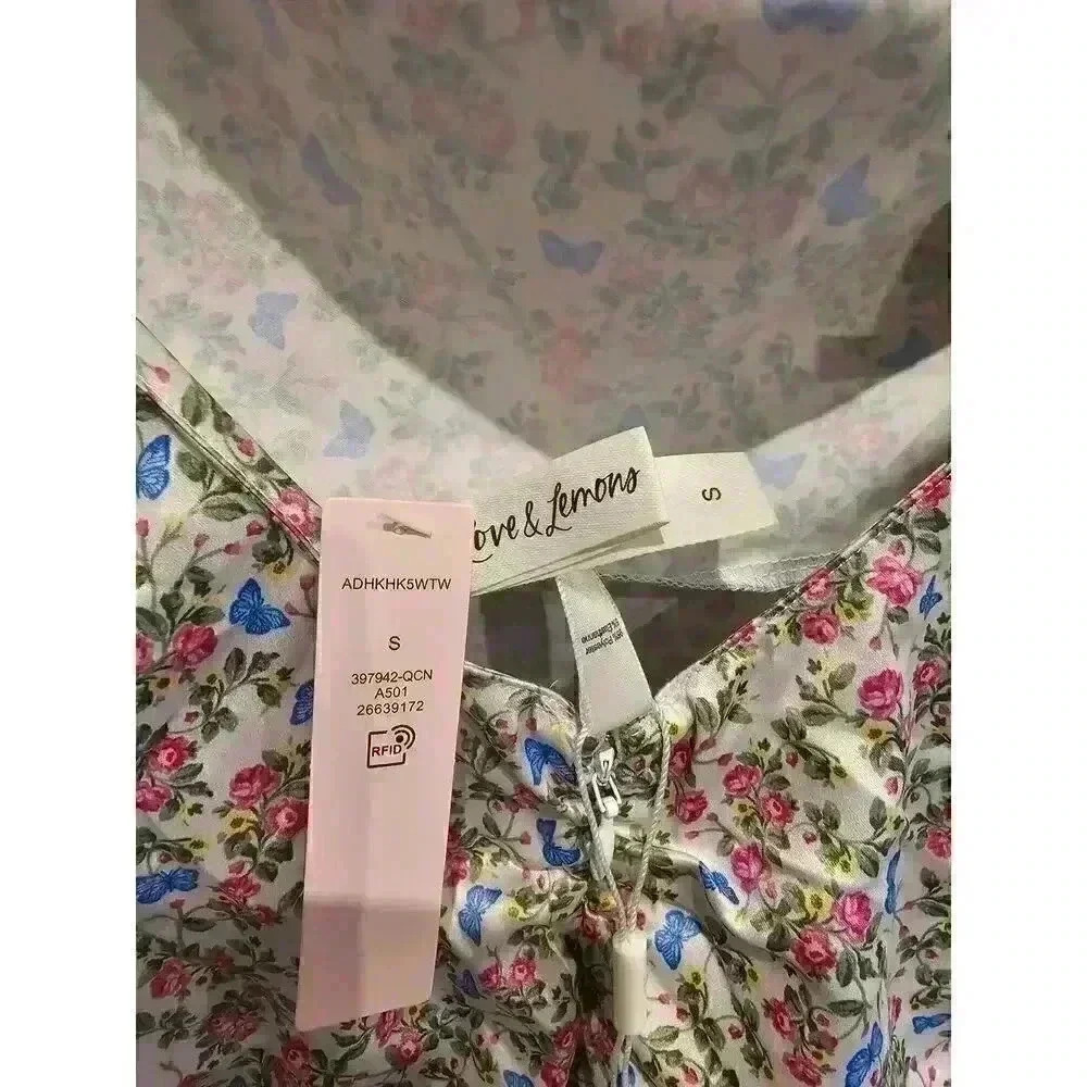For love & lemons Baby Butterflies Slip Dress sz Small - Picture 4 of 4